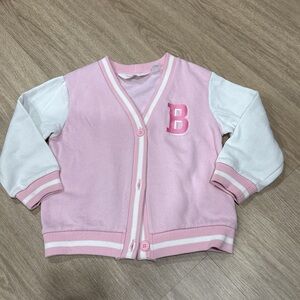 H&M Barbie Pink and White Kids Jacket